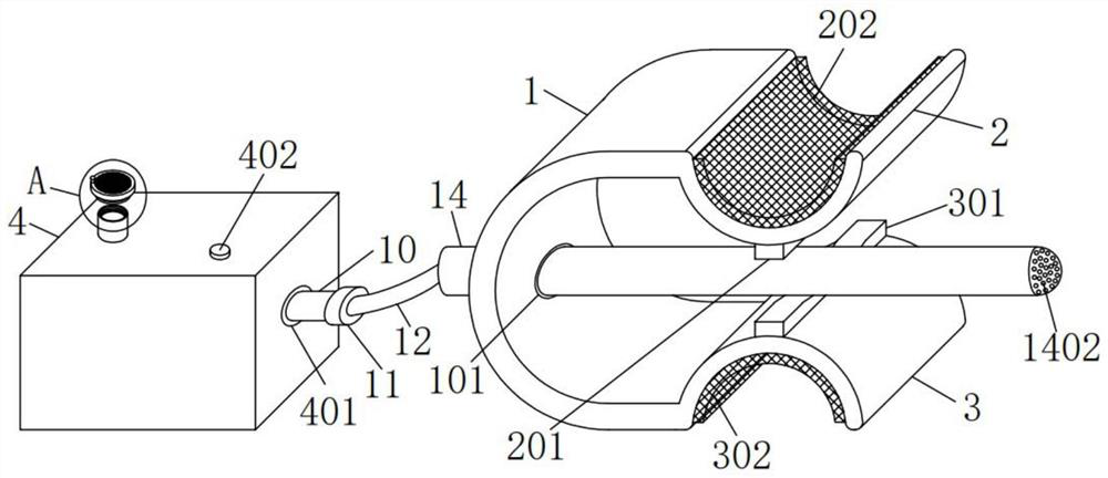 Gastroscope medicine spraying device for digestive system department