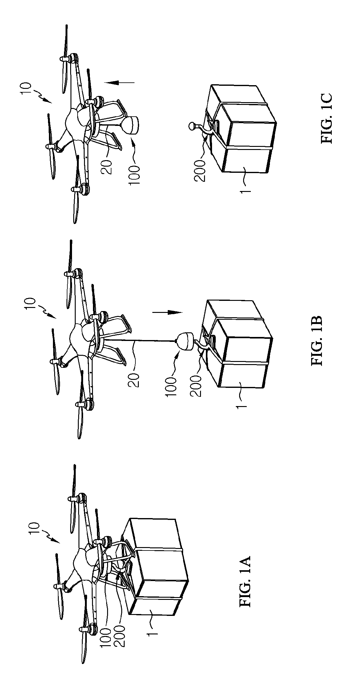 Home-delivered article loading device for drone