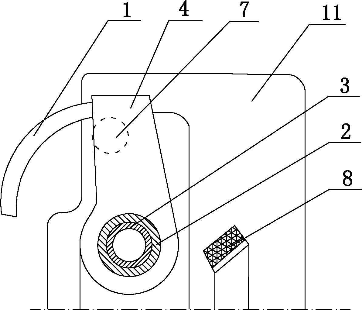 Device for preventing automobile passenger from being rubbed and smeared