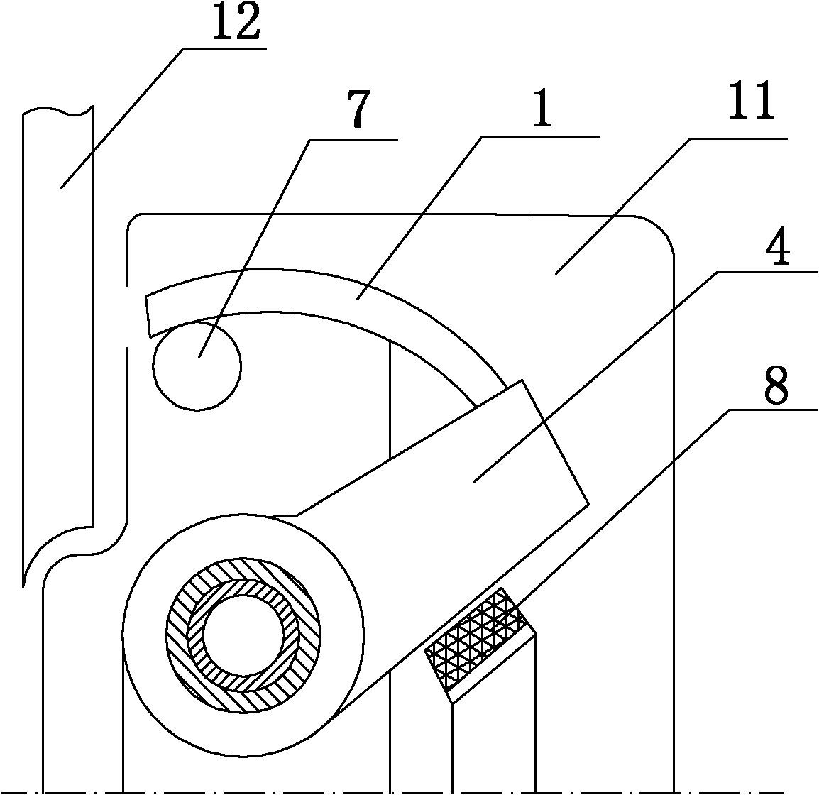 Device for preventing automobile passenger from being rubbed and smeared