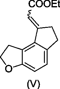 Critical intermediates used for preparing ramelteon, preparing method thereof and applications thereof