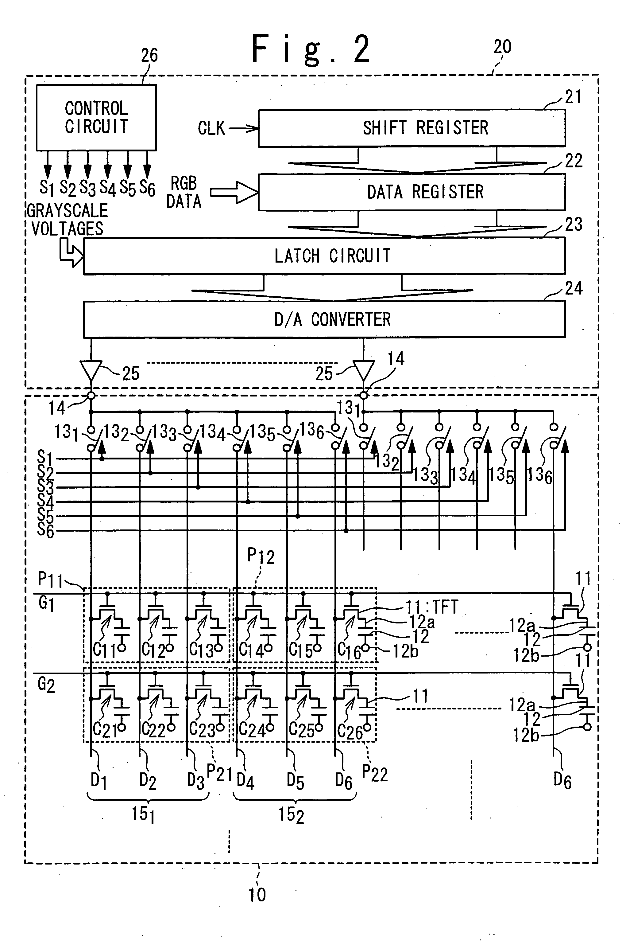 Method and apparatus for time-divisional display panel drive
