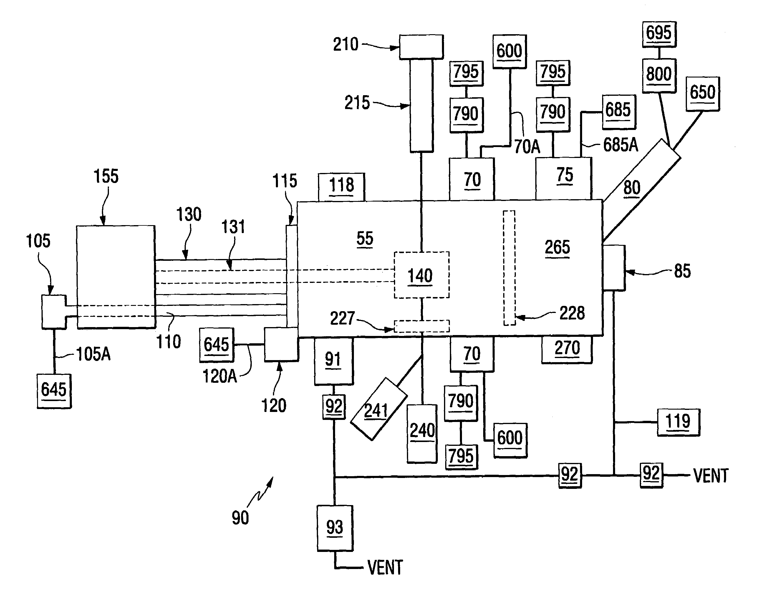 Device and method for milling of material using ions