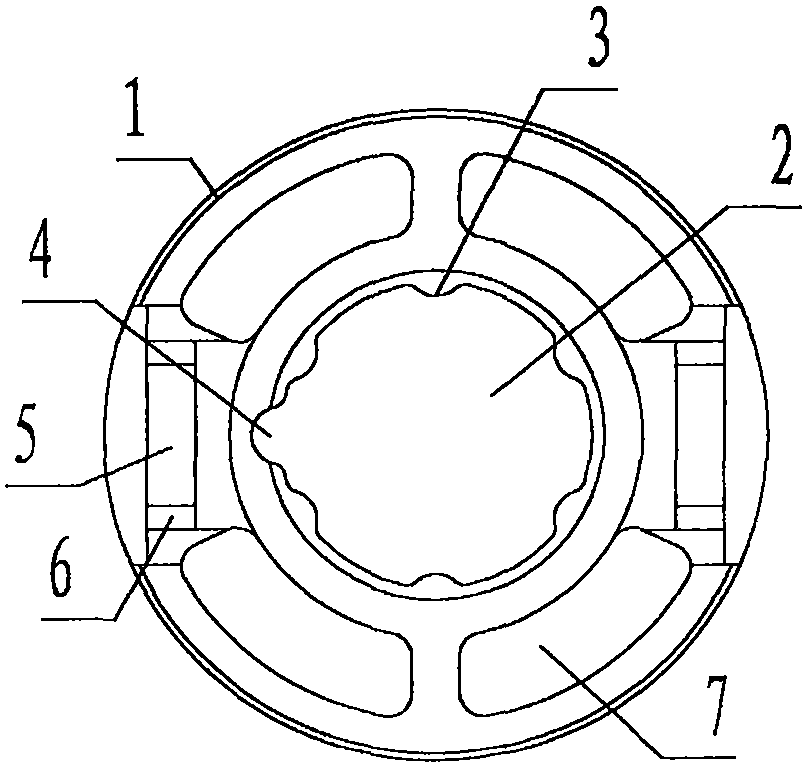 Magnetic bearing ring of micro Hall motor