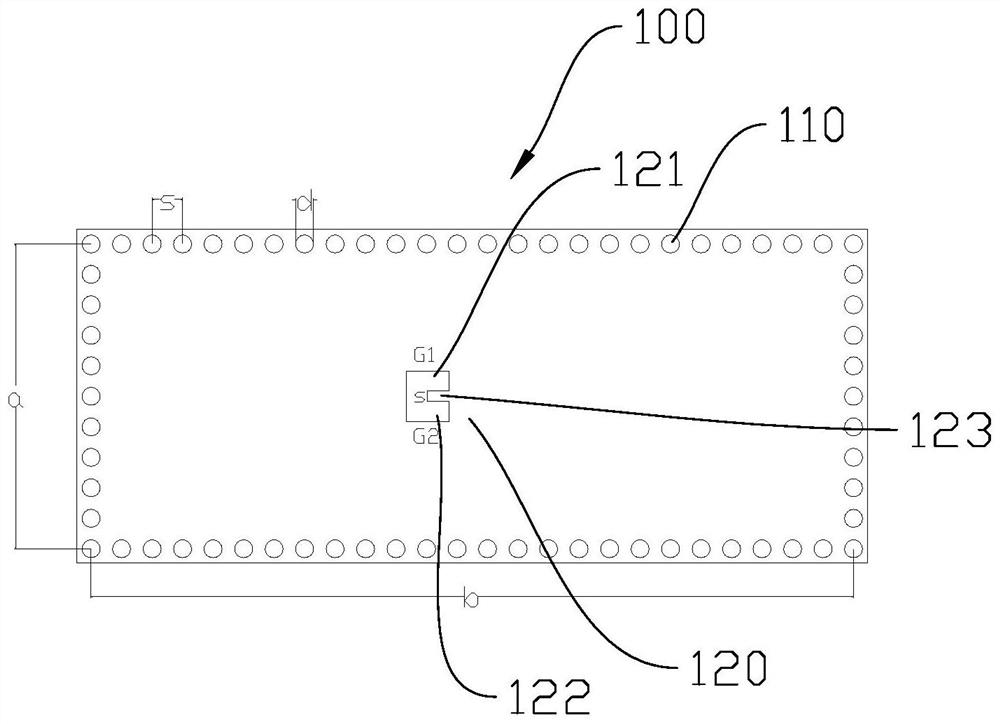 Characteristic structure for extracting dielectric material and extraction method thereof