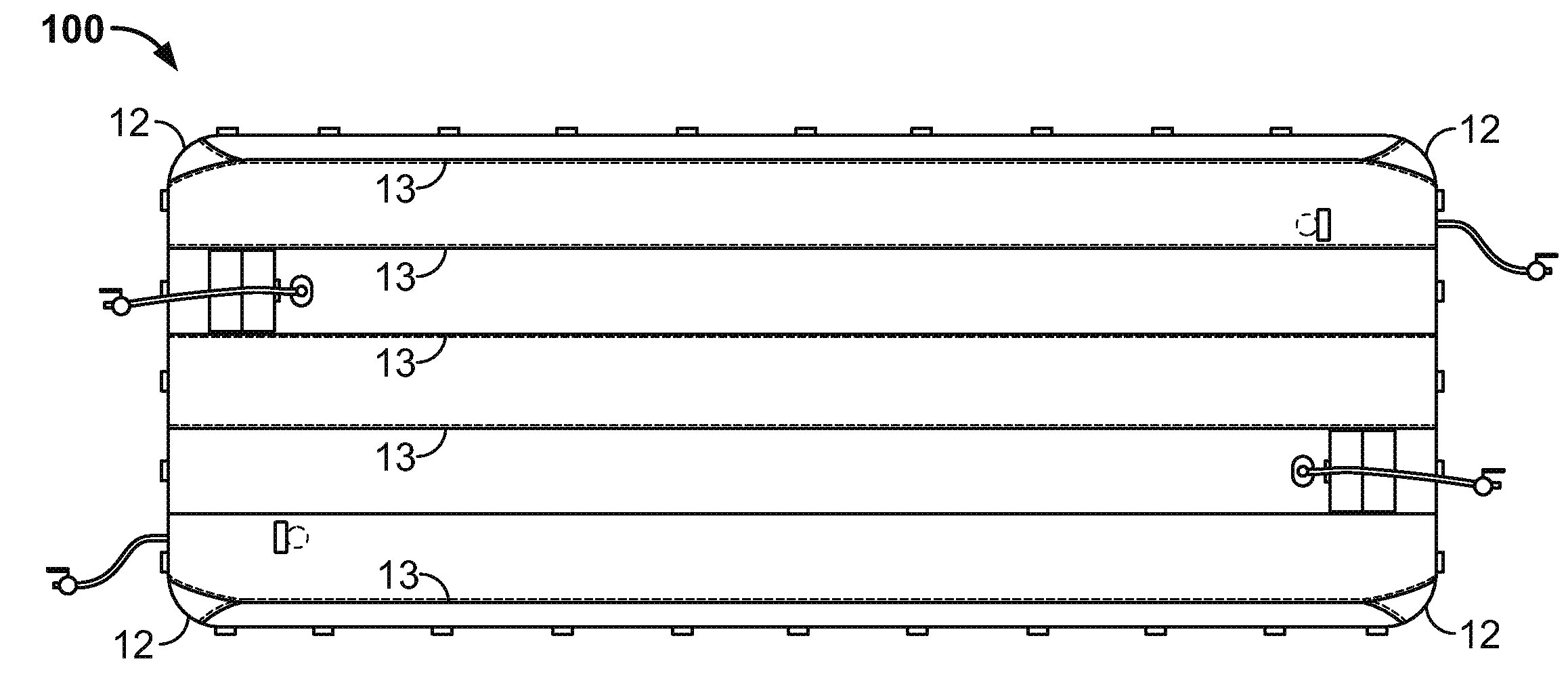 Flexible storage tank