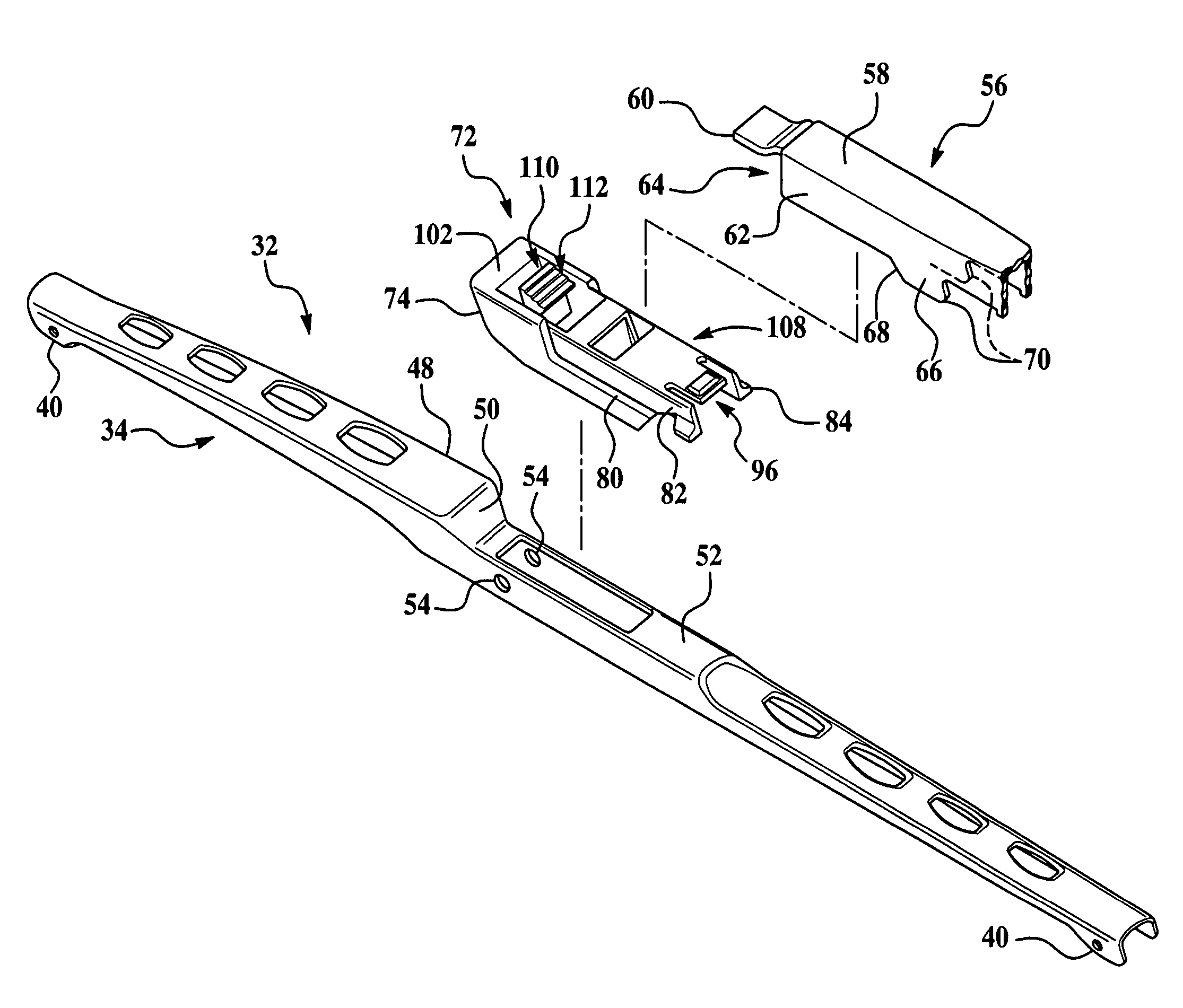 Wiper coupler and wiper assembly incorporating same