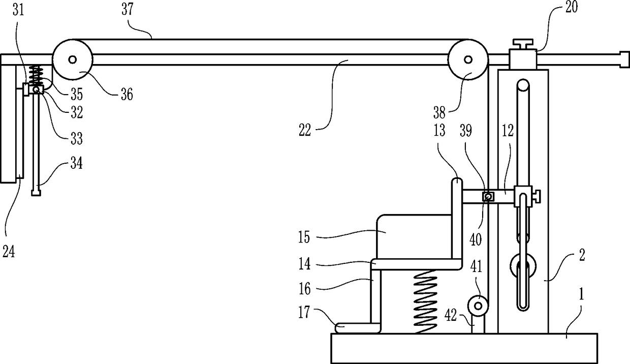 Easy-to-adjust type auxiliary vision test device for ophthalmology department