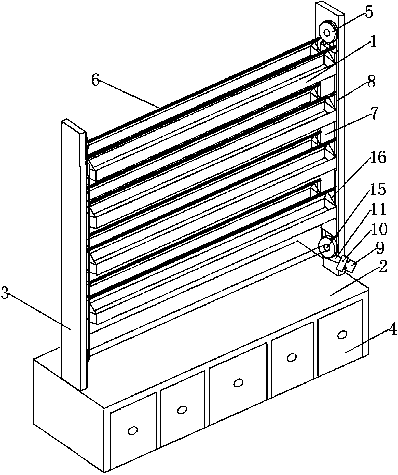 Rotary lifting book shelf