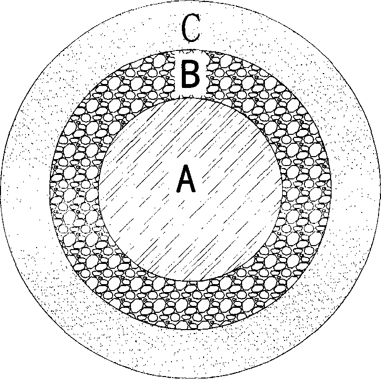 Turbulent eddy tubulature type double-water-supply efficient water-cooling nozzle