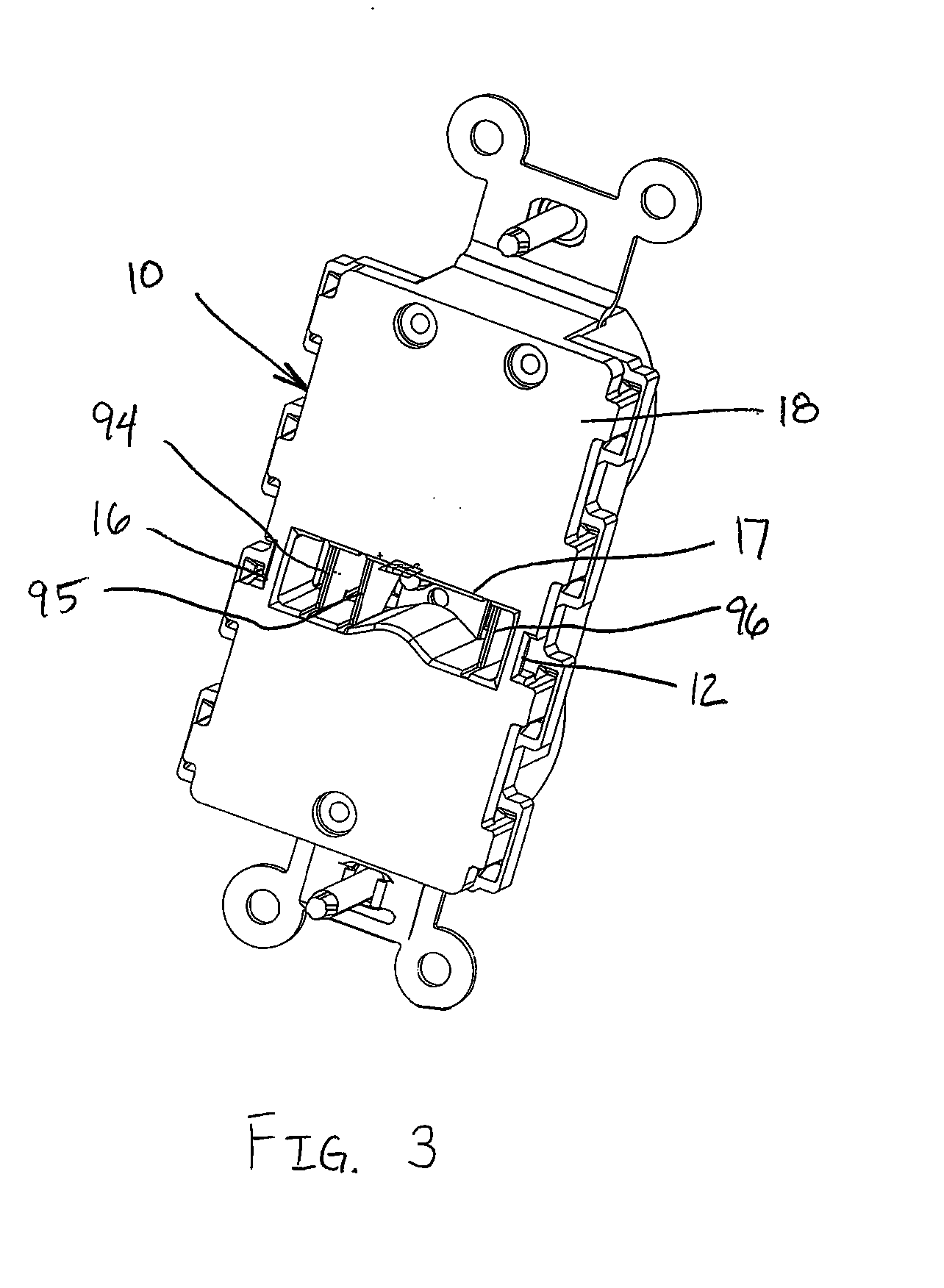 Dual latch electrical plug connector for electrical receptacle