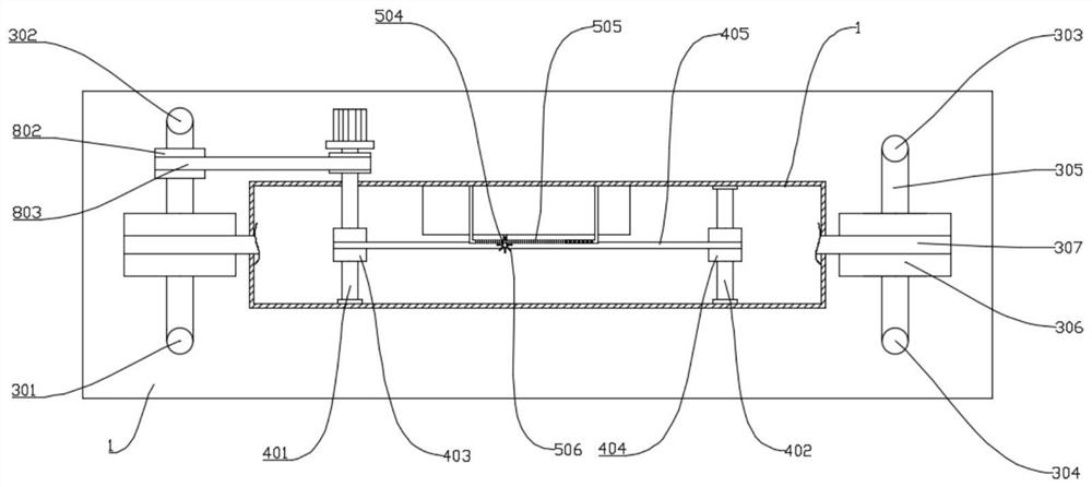 A cleaning device for inner holes of pipe fittings