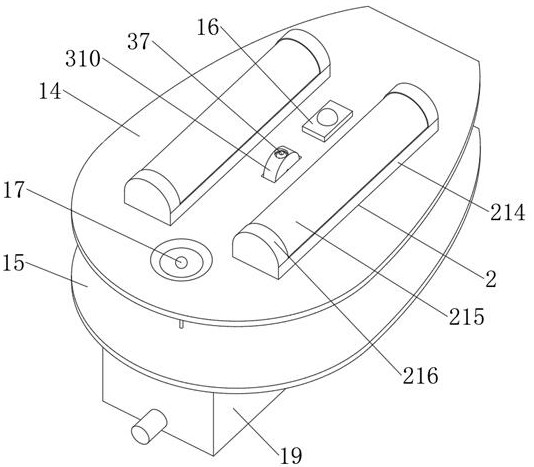 Gynecological treatment hip bath apparatus with efficient absorption nursing structure