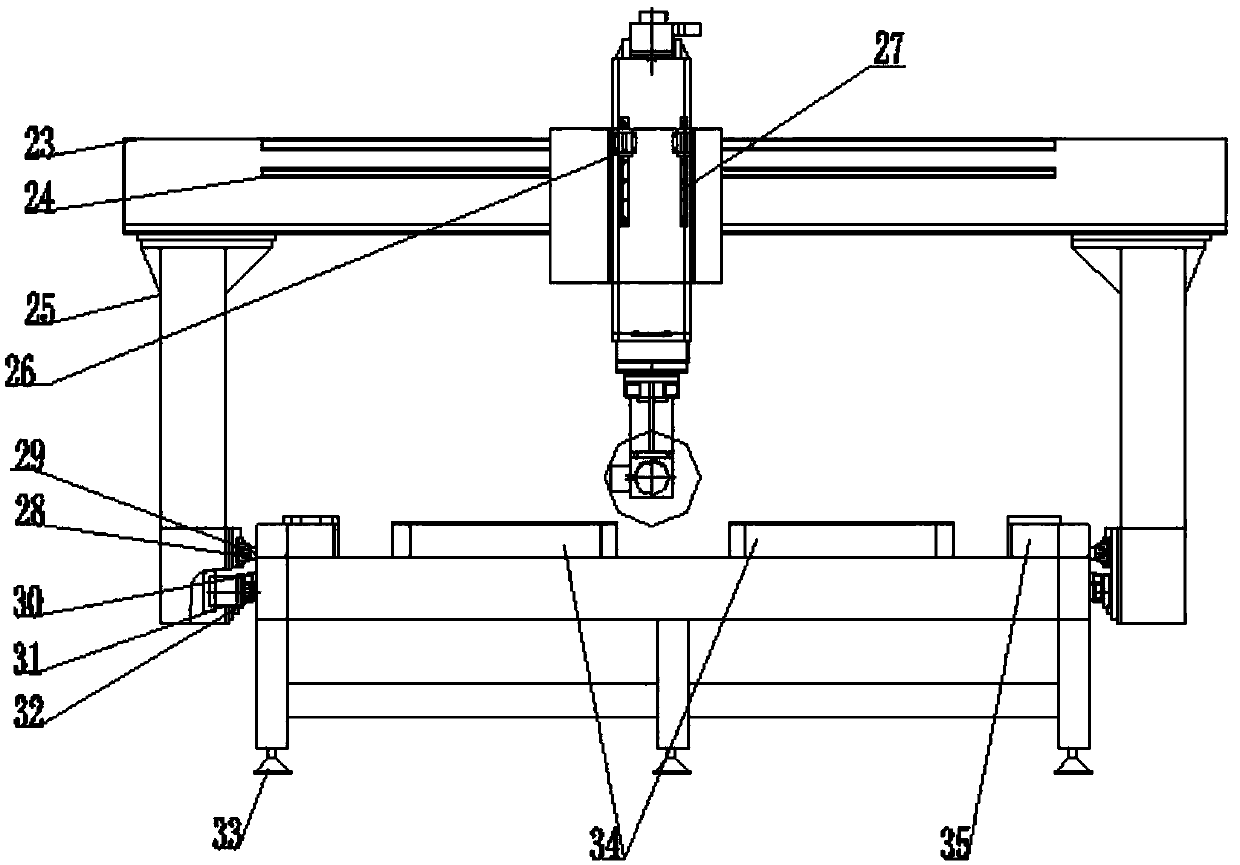 Full-automatic saw blade cutting type numerical control processing equipment