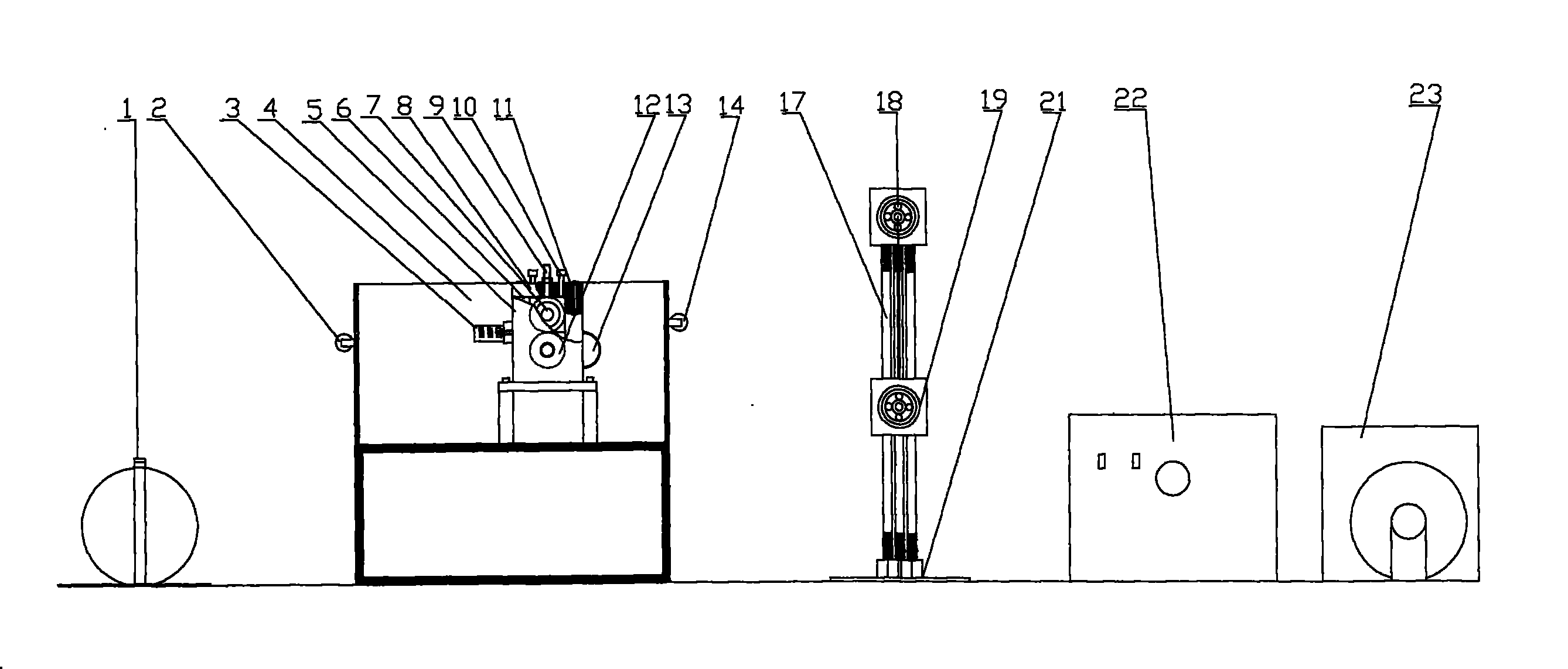 Equipment for producing small-sized copper flat wire