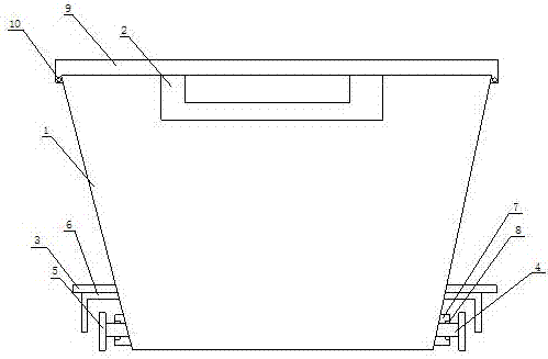 Movable type logistics box