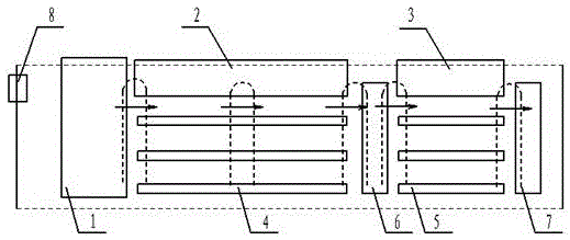 Online solutionizing treatment production line for U-shaped heat exchange pipes