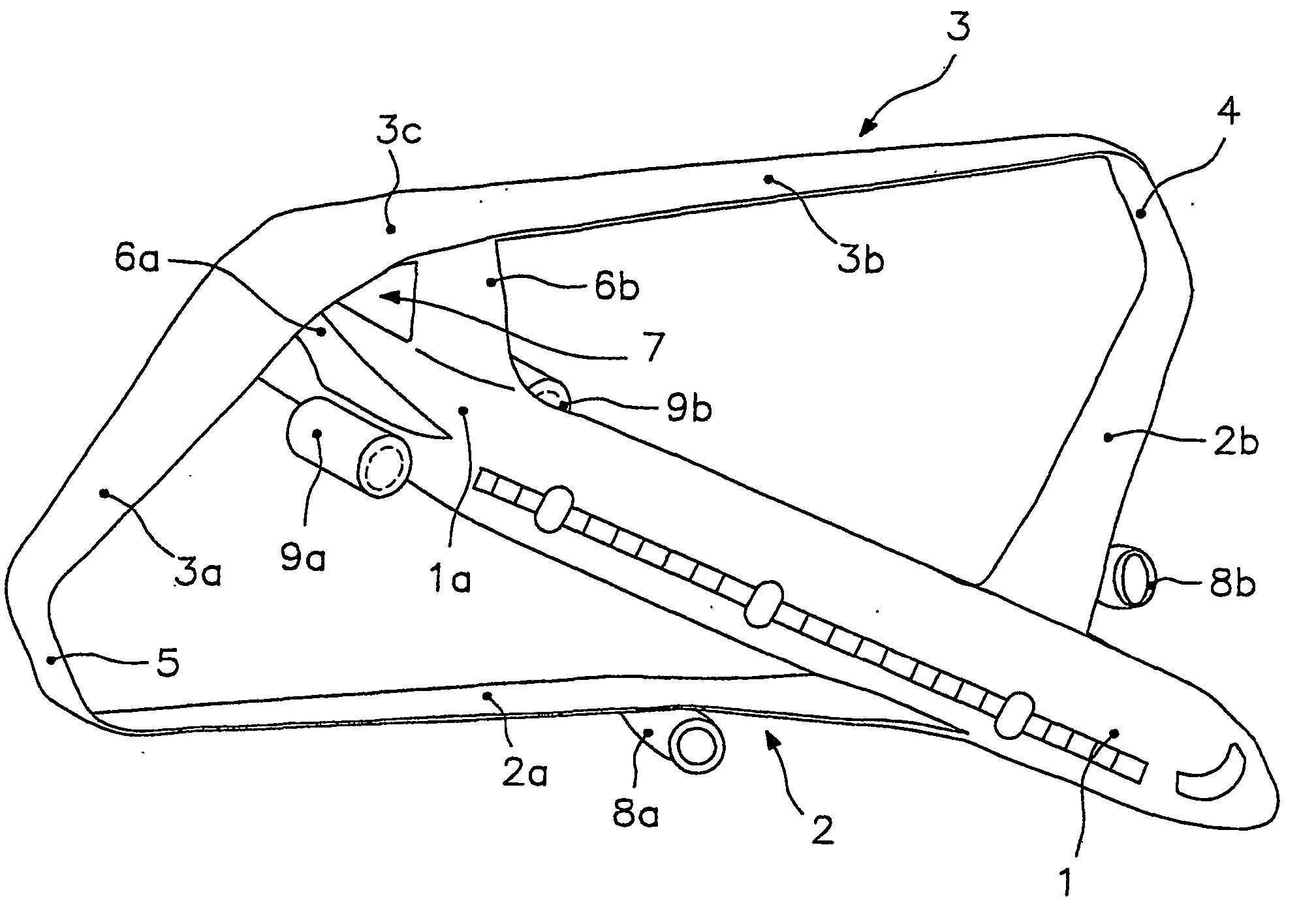Swept-wing box-type aircraft with high fligh static stability