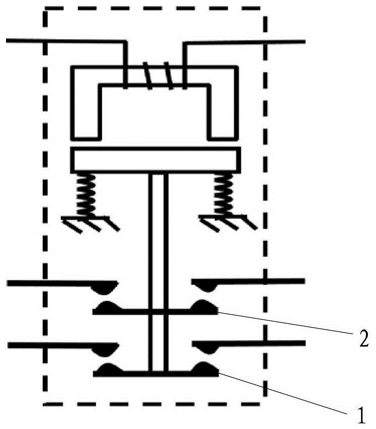 A detection method and device for a main contact fault of a high-voltage DC contactor