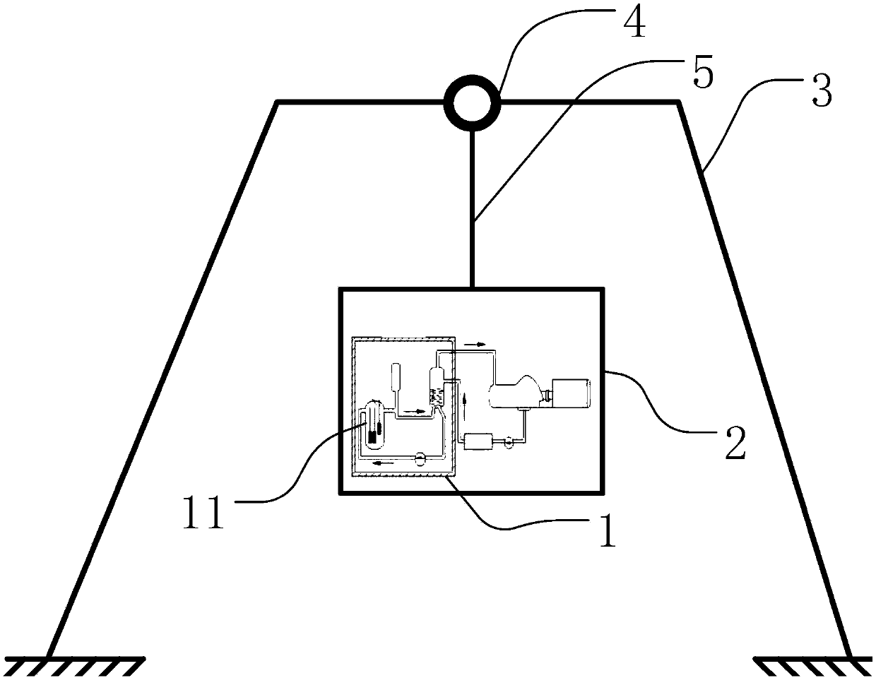 Nuclear reactor passive balance system and nuclear reactor passive balance method