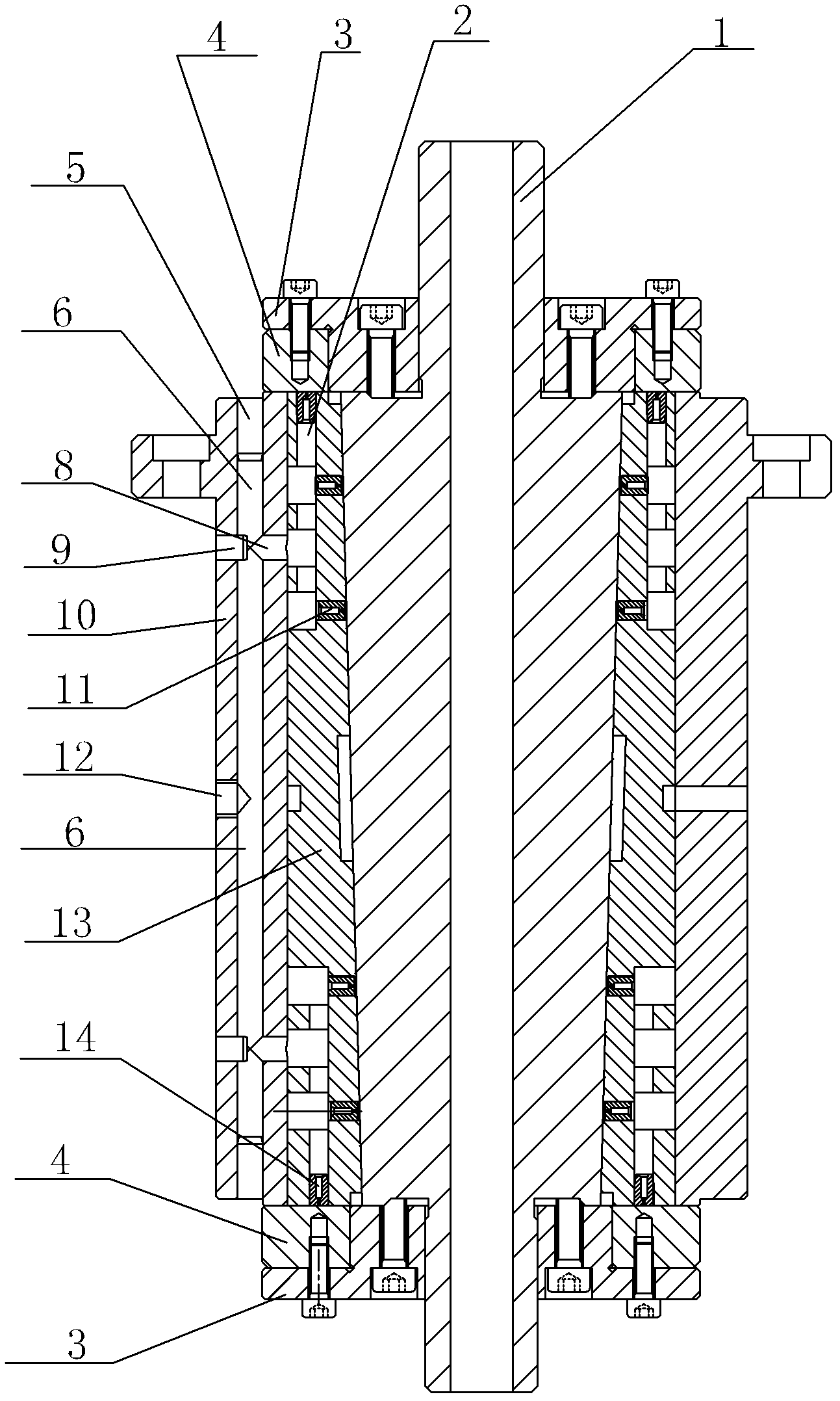 Conical air floating shaft system