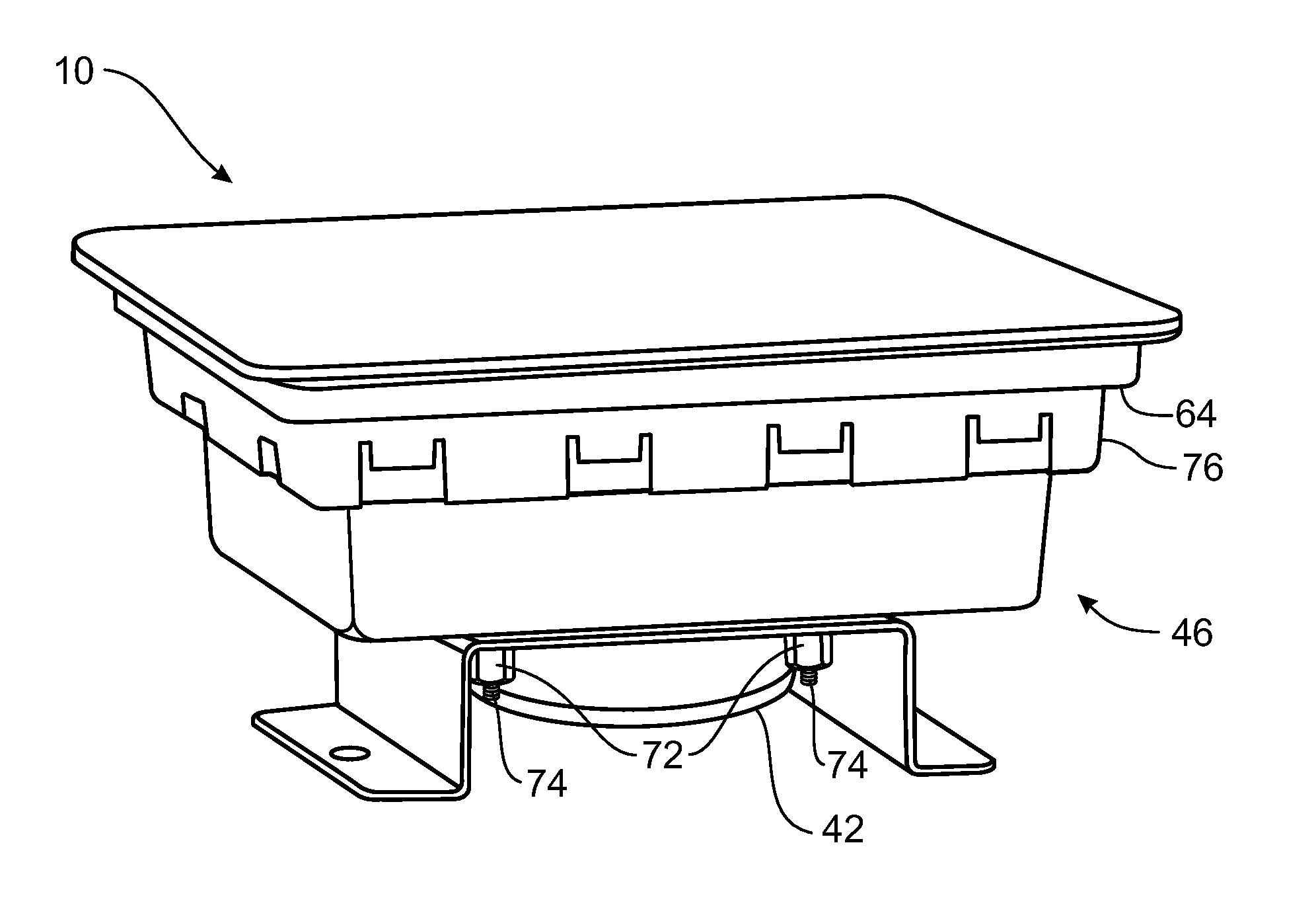 Preformed flexible housing for airbag module