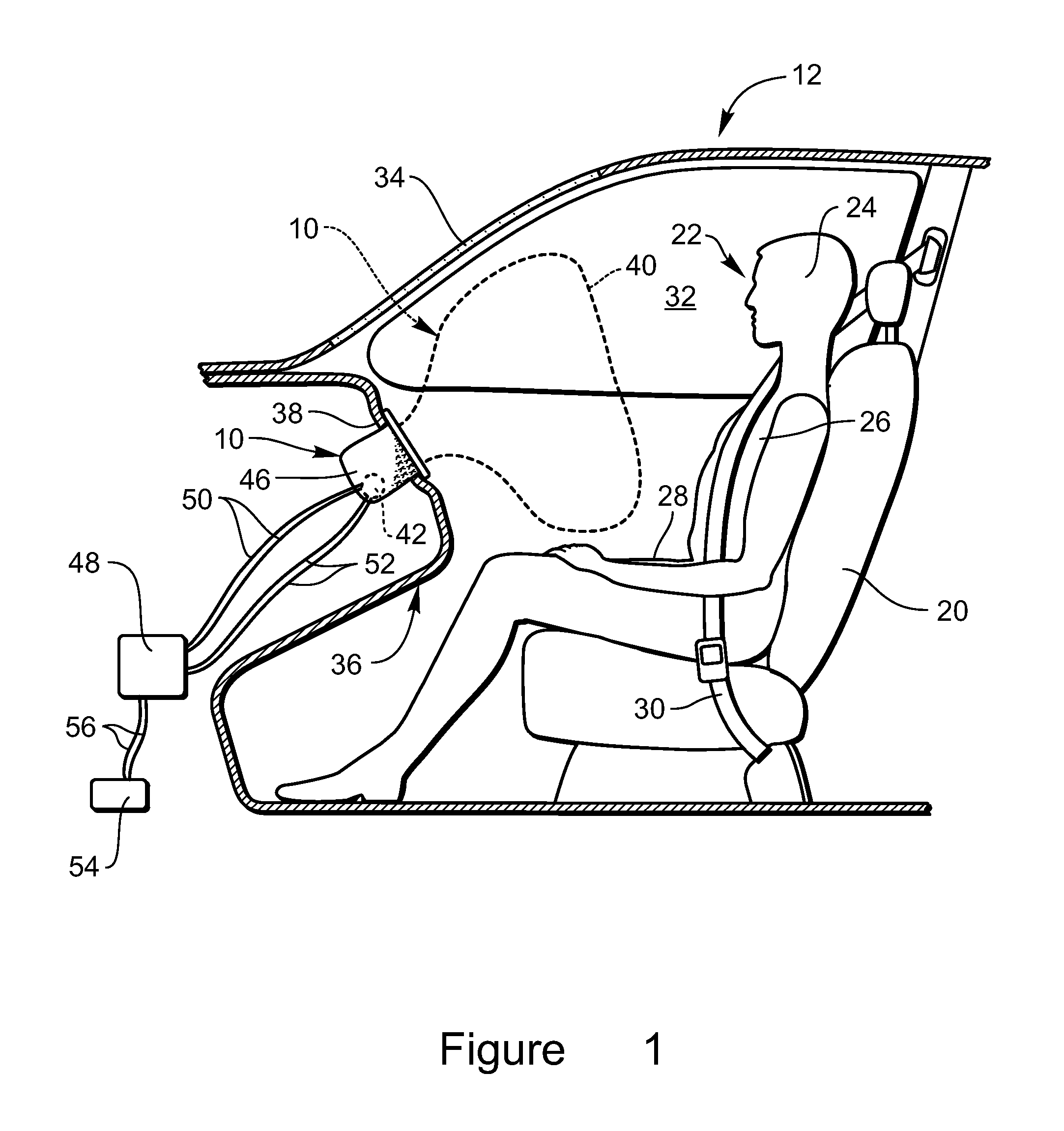 Preformed flexible housing for airbag module