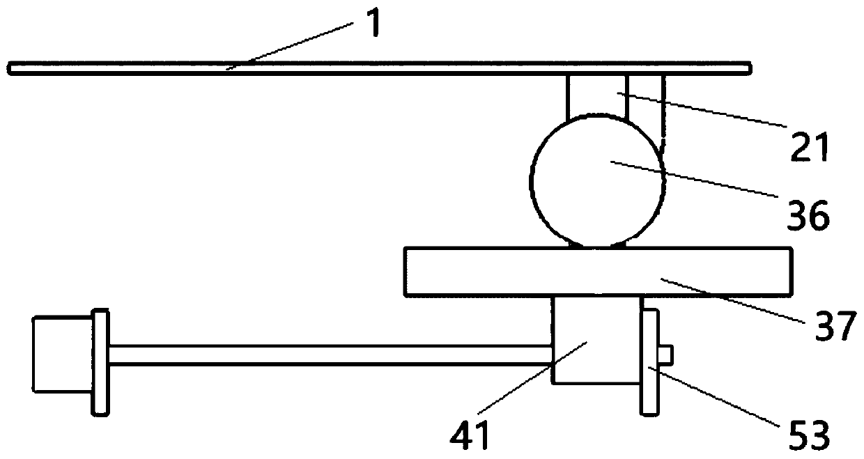 Adjustable automobile central control large screen assembly