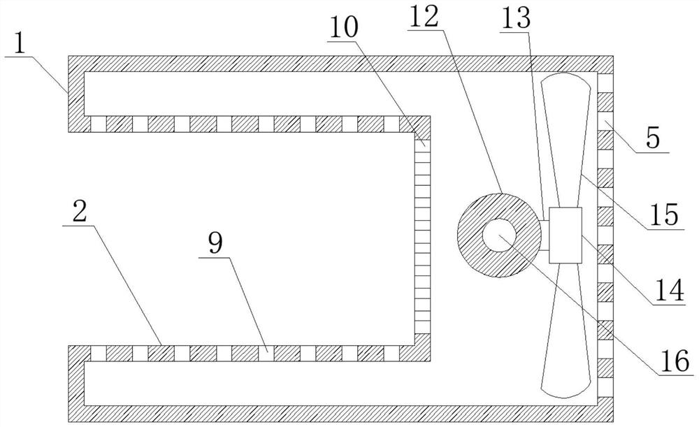 Ventilation and heat dissipation device used in wind generating set