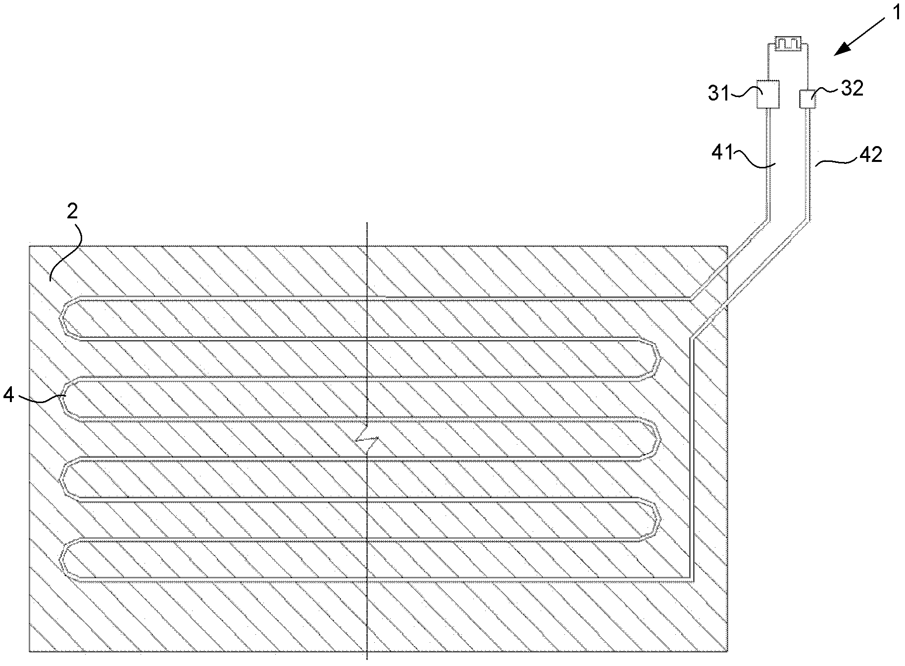 Pipeline length measuring device for pipeline full of incompressible fluid