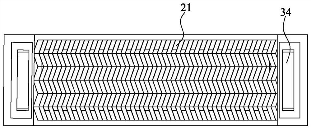 Fuel cell air-cooling integrated membrane electrode structure and preparation method thereof