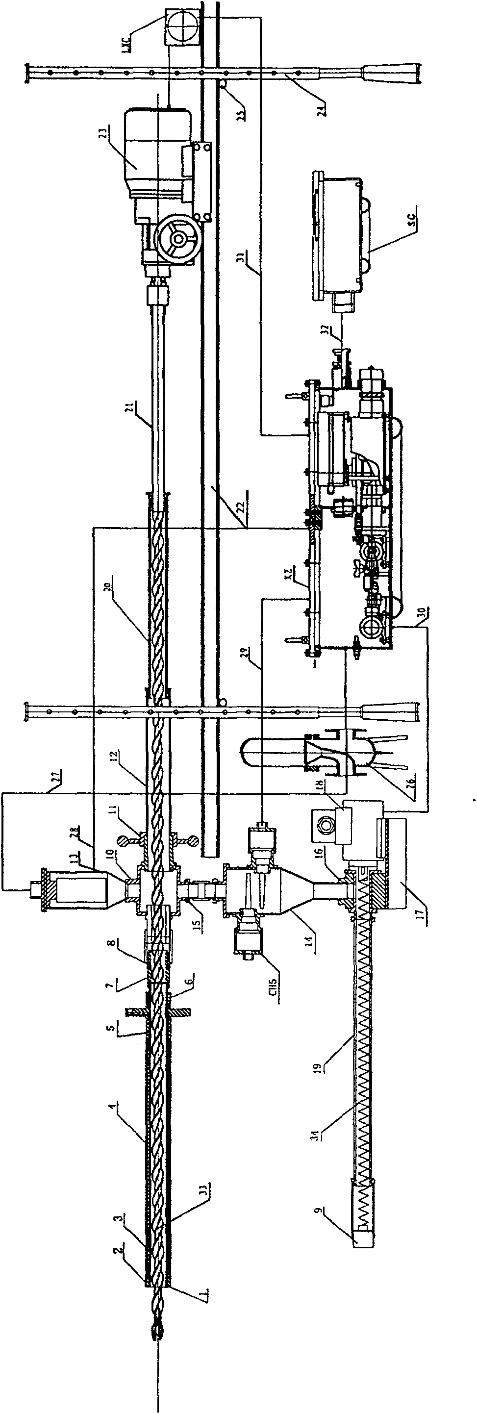 Continuous drilling flowrate process capable of predicting coal draft outburst and its apparatus