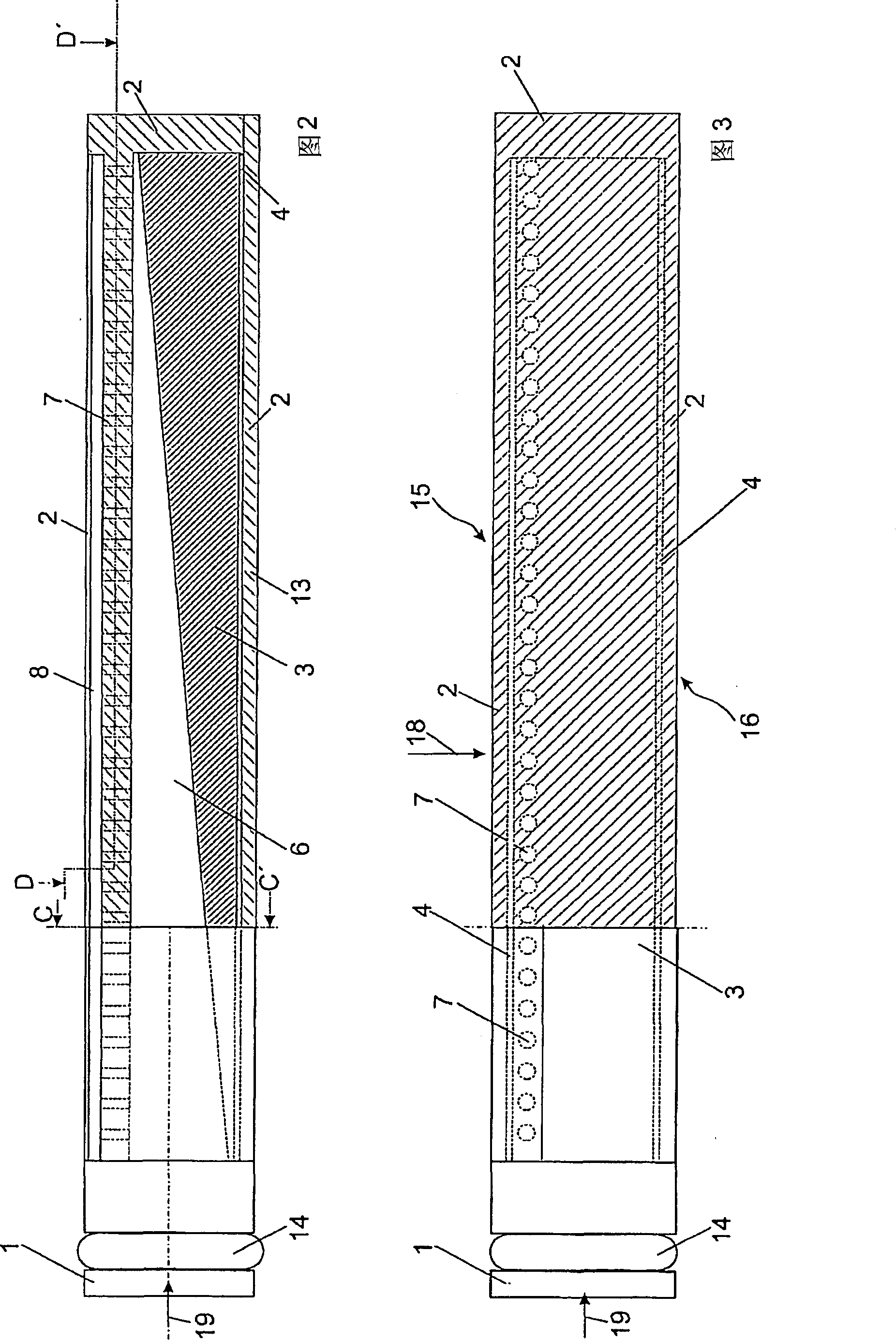 Nozzle arrangement and method for processing a material for processing with a processing medium