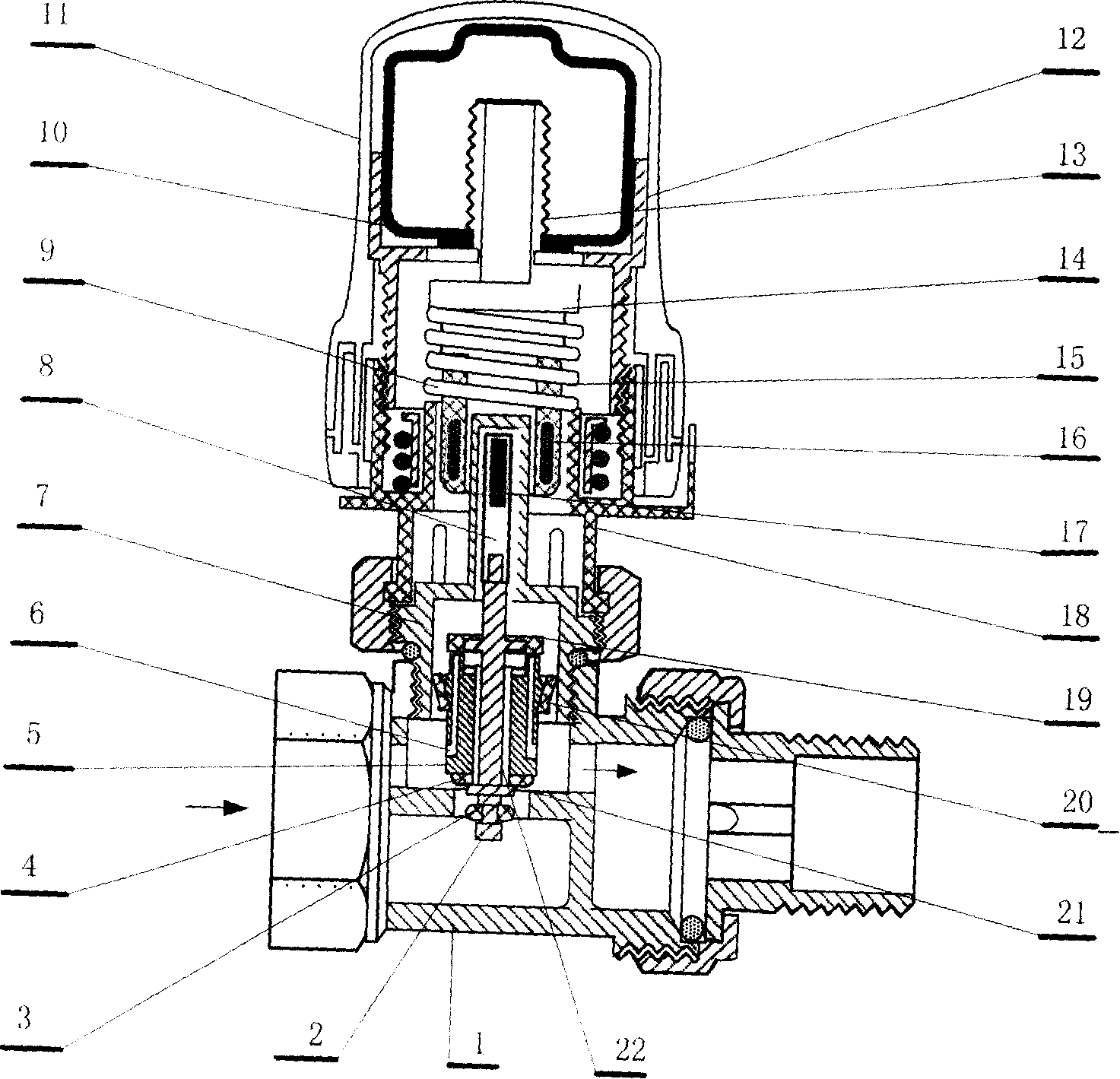 Self-temperature controlled valve