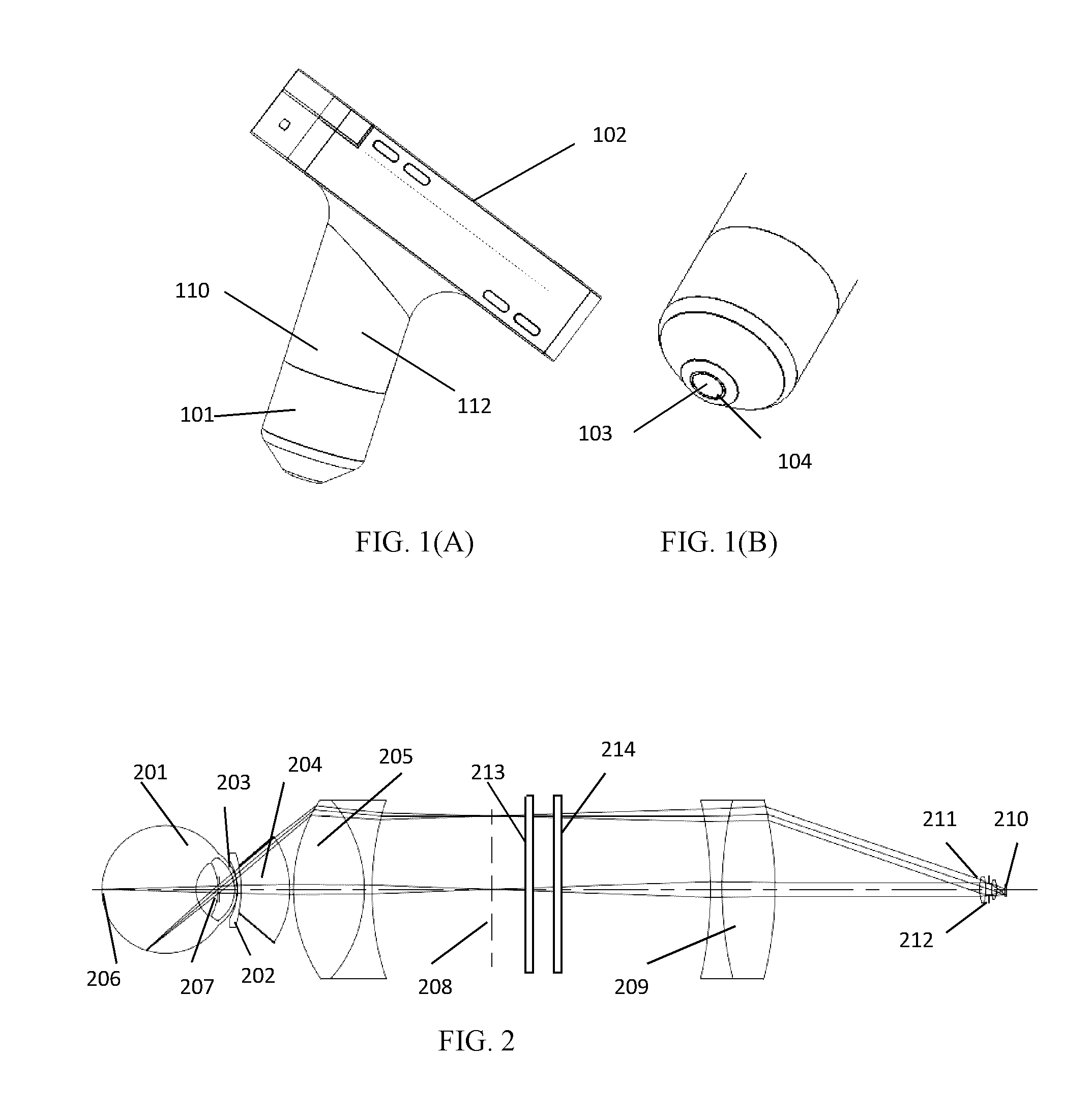 Eye imaging apparatus with a wide field of view and related methods