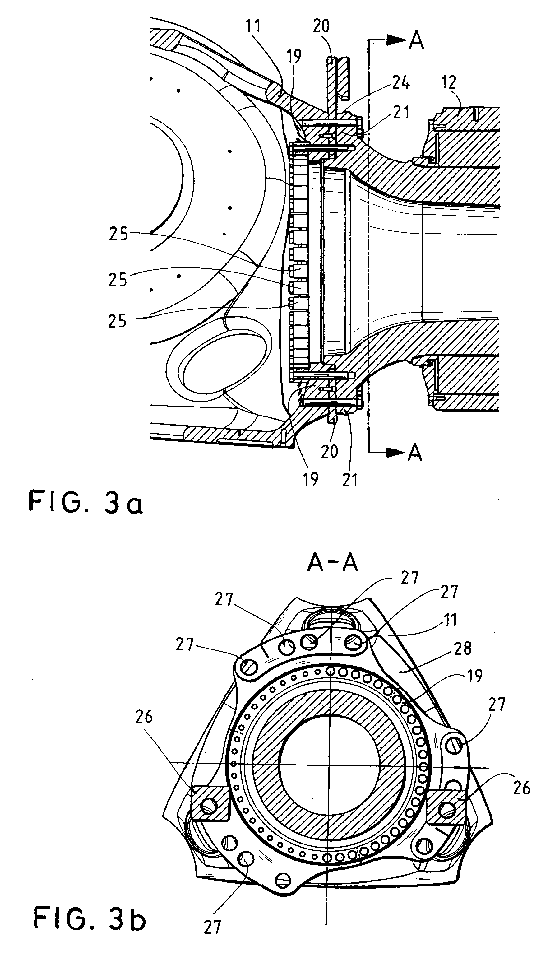 Connection of components of a wind turbine