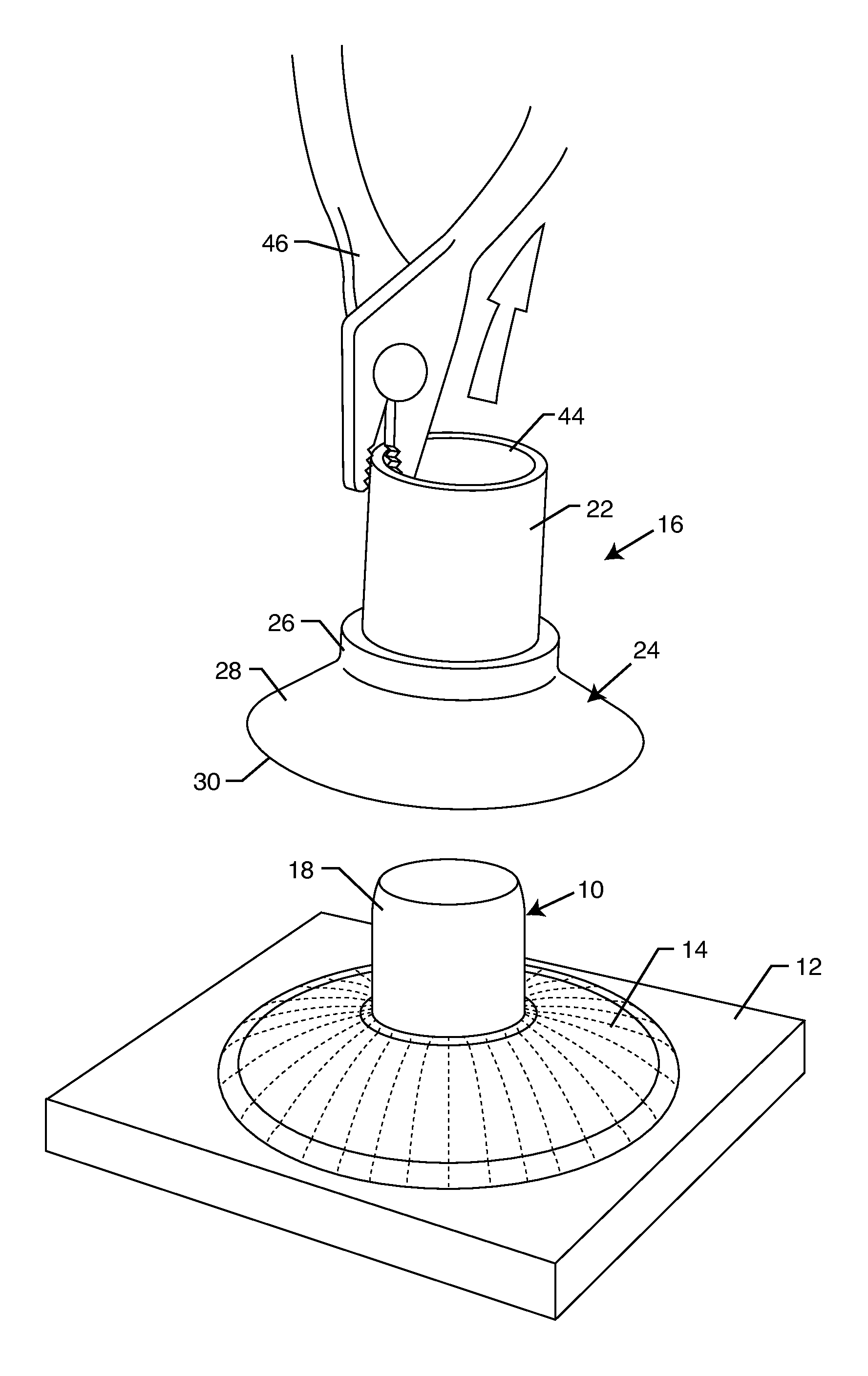 Sealant mold fixture for a dome element