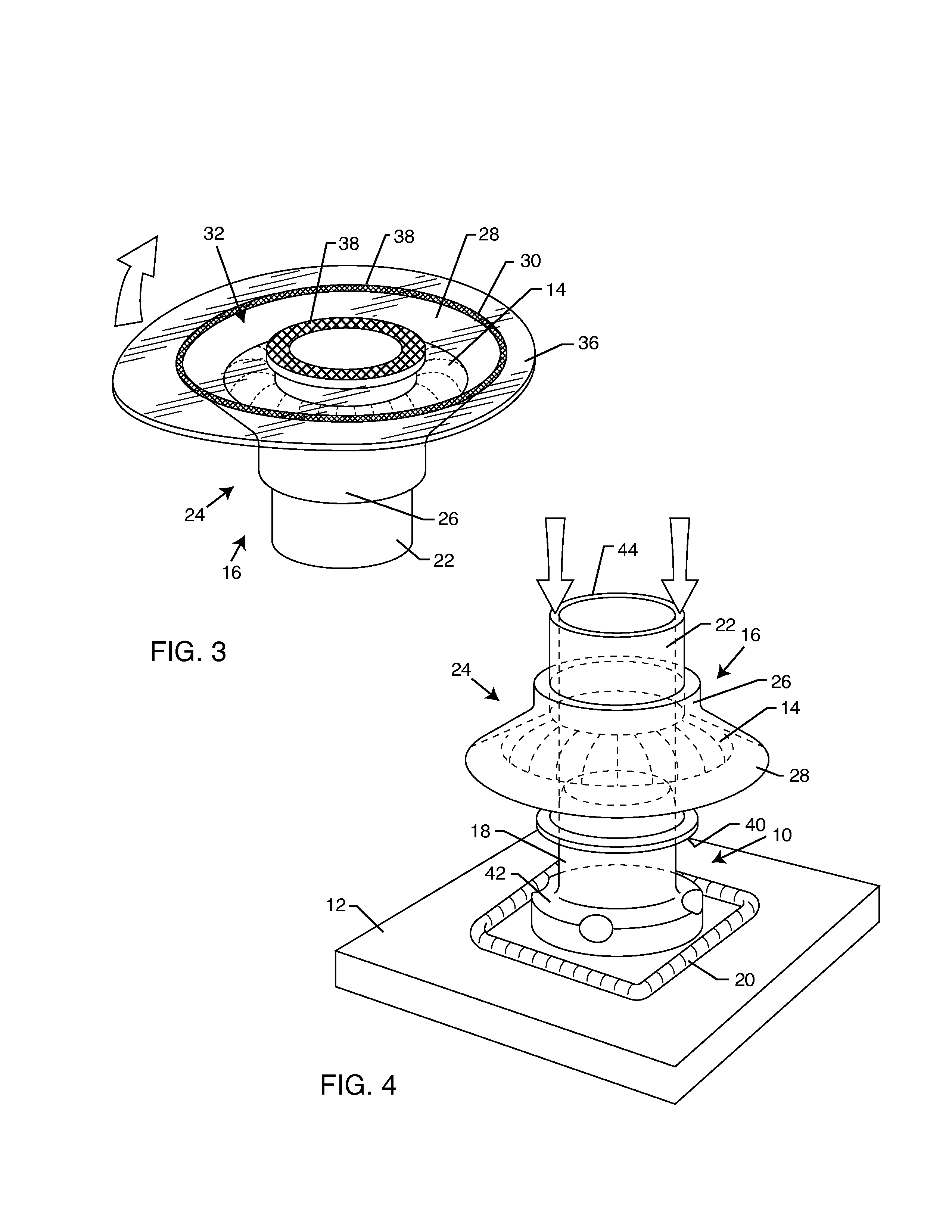 Sealant mold fixture for a dome element