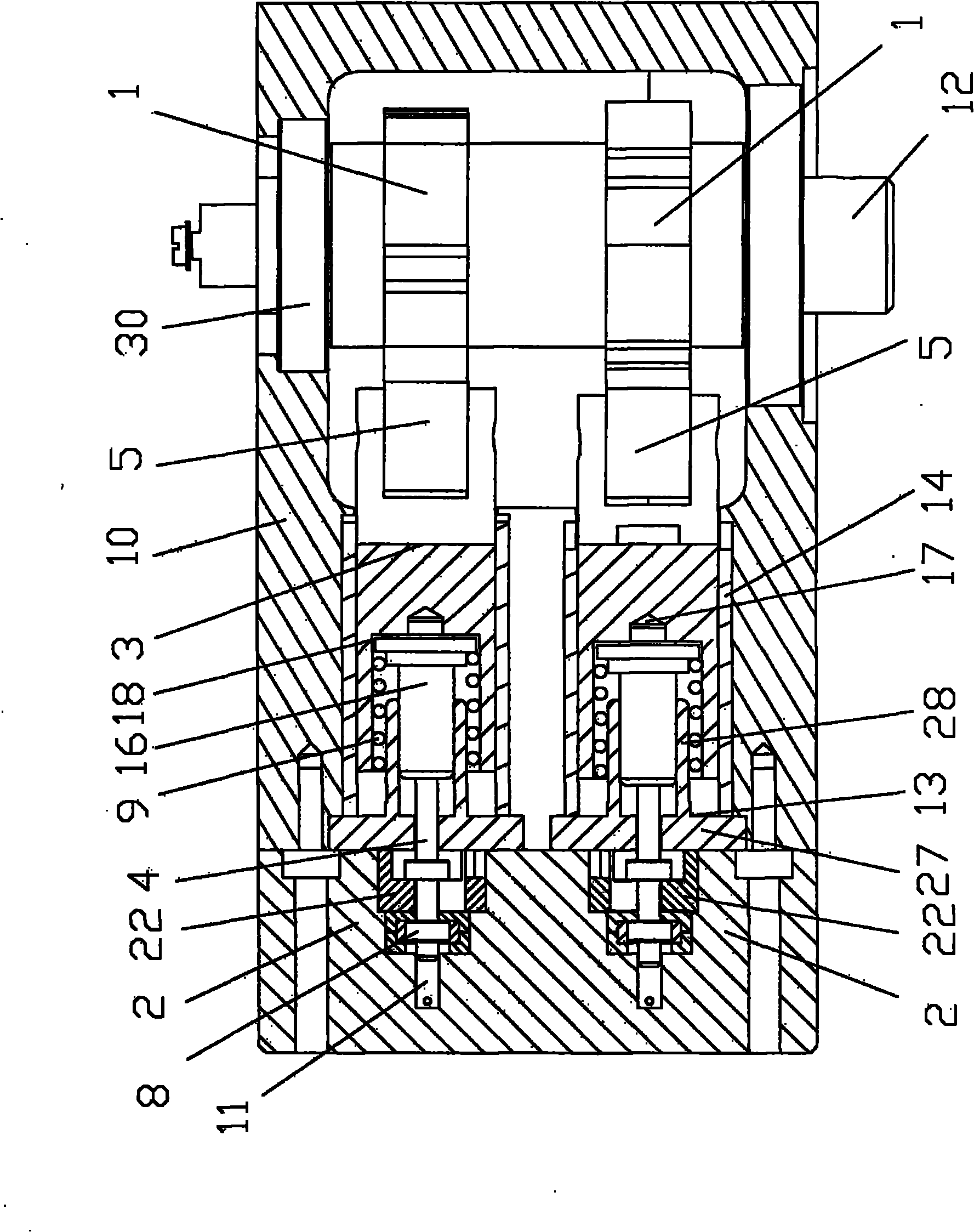 Liquid chromatography high-pressure parallel cam pump