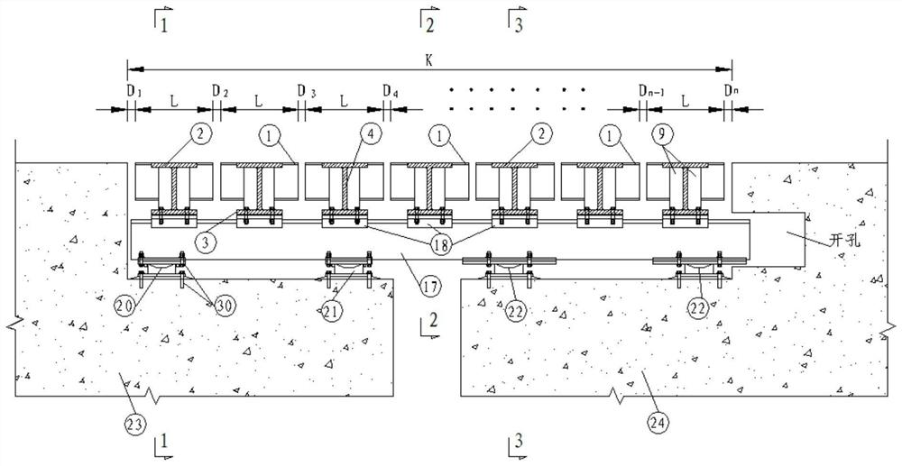 High-speed maglev bridge large-displacement telescopic device