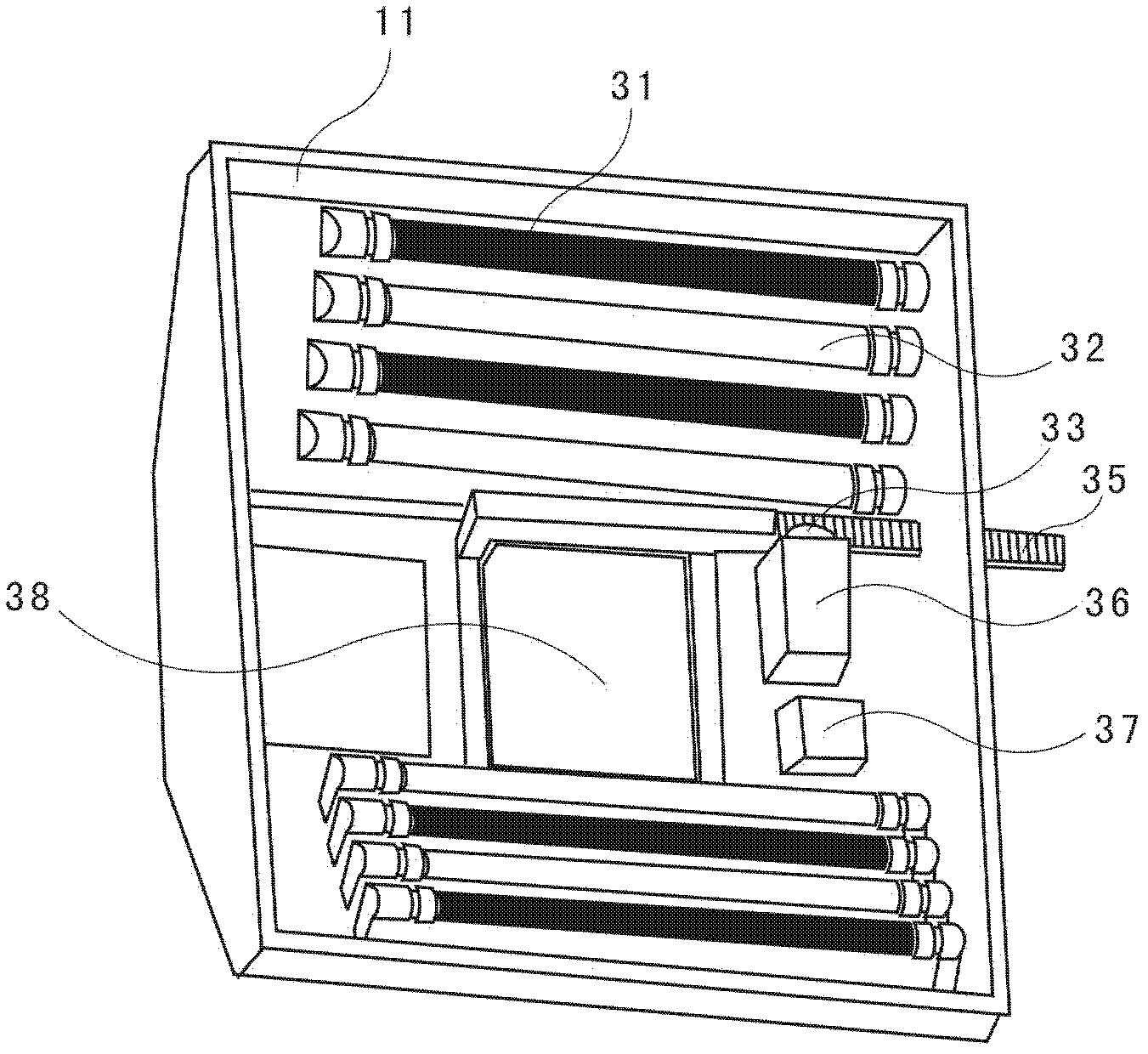 Apparatus for acquiring images of rock core and rock debris, method for acquiring and processing images
