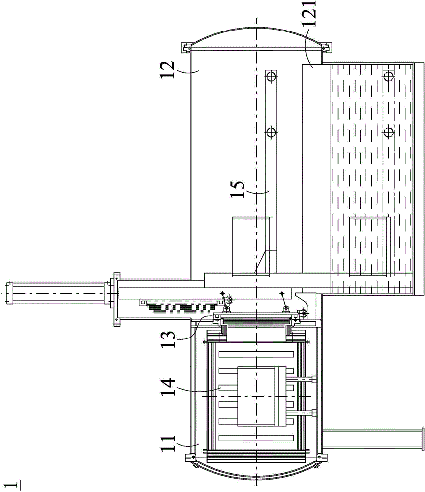 High-vacuum water quenching solid solution furnace system