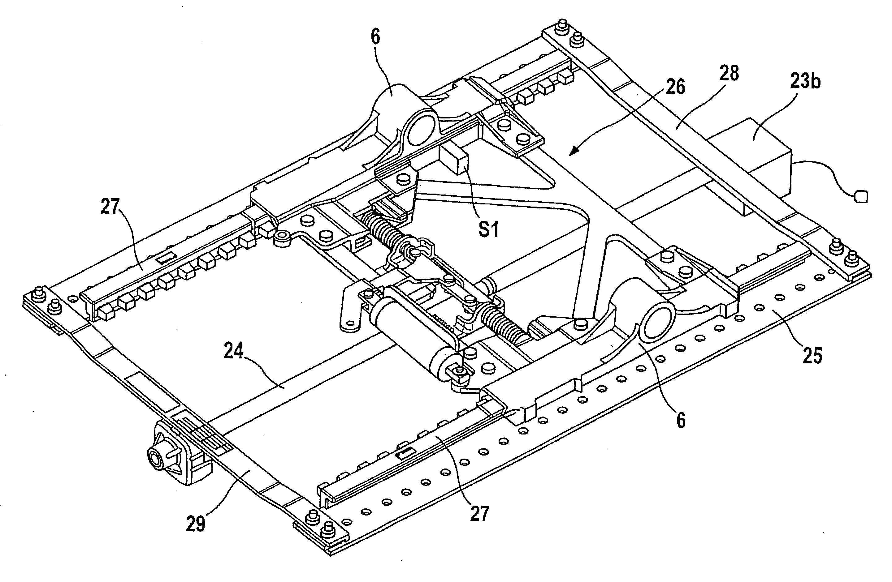 Adjusting device, air deflecting system, control member and device enabling aerodynamic resistance of a semi-trailer to be reduced