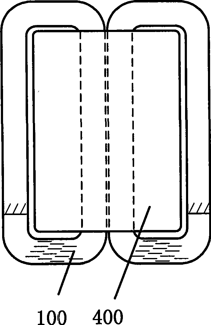 Amorphous double cores with single coil and approximate-circle cross-section