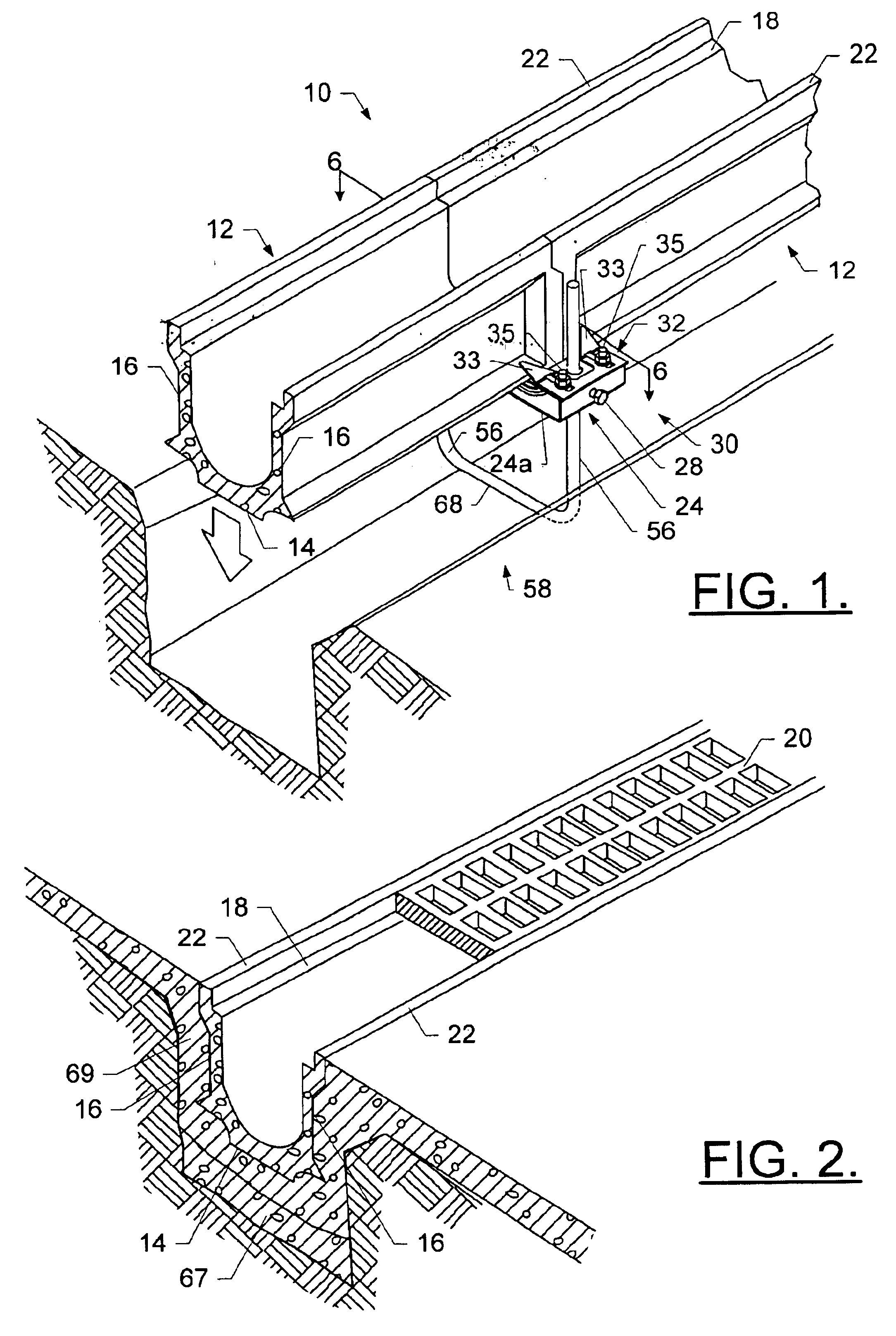 Method and apparatus for aligning channel sections with an adjustable alignment key