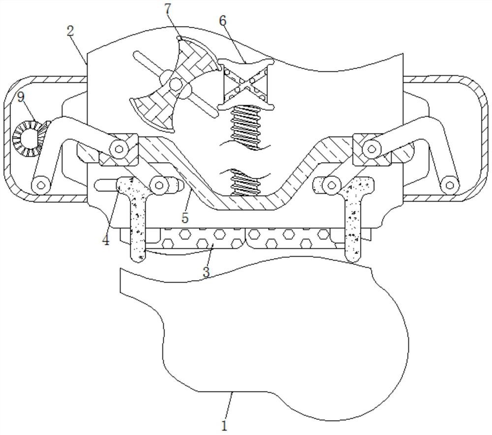 Device for solving problem of iron material residues in construction waste classification treatment