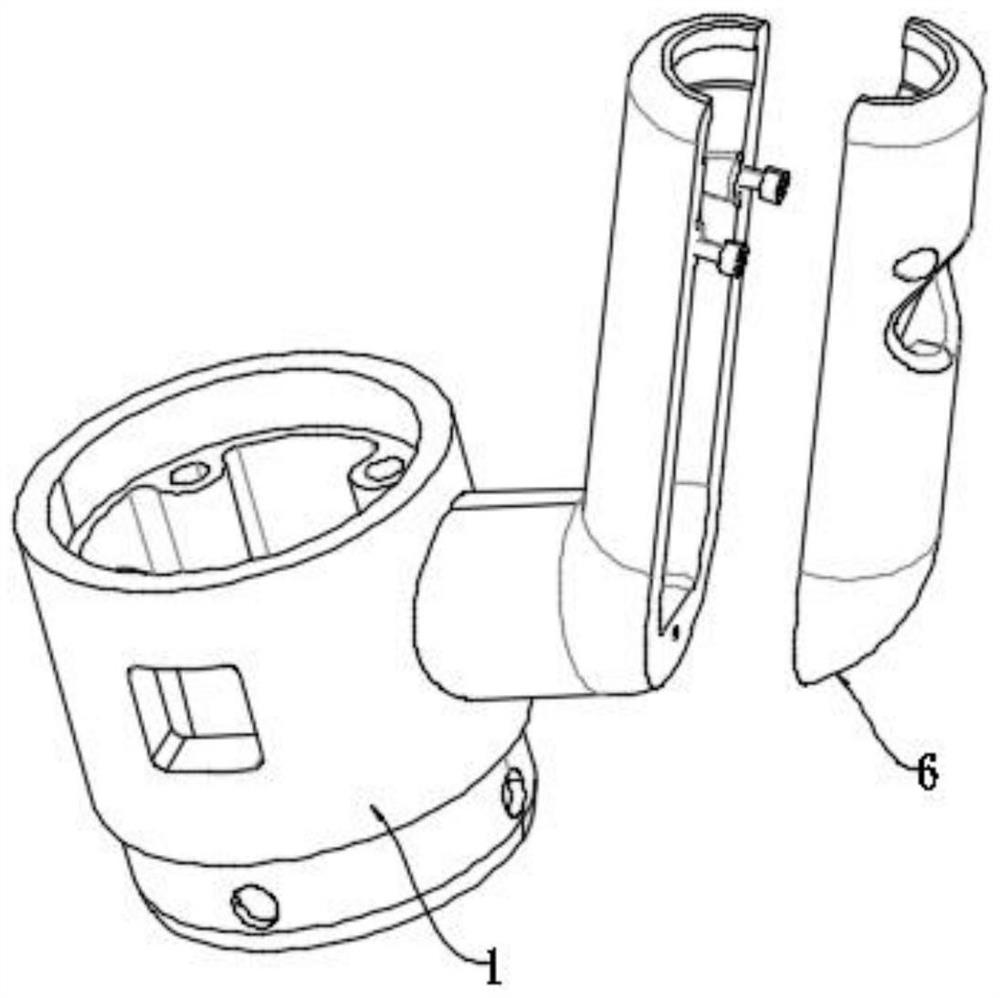 Quick butt joint tail end connecting device