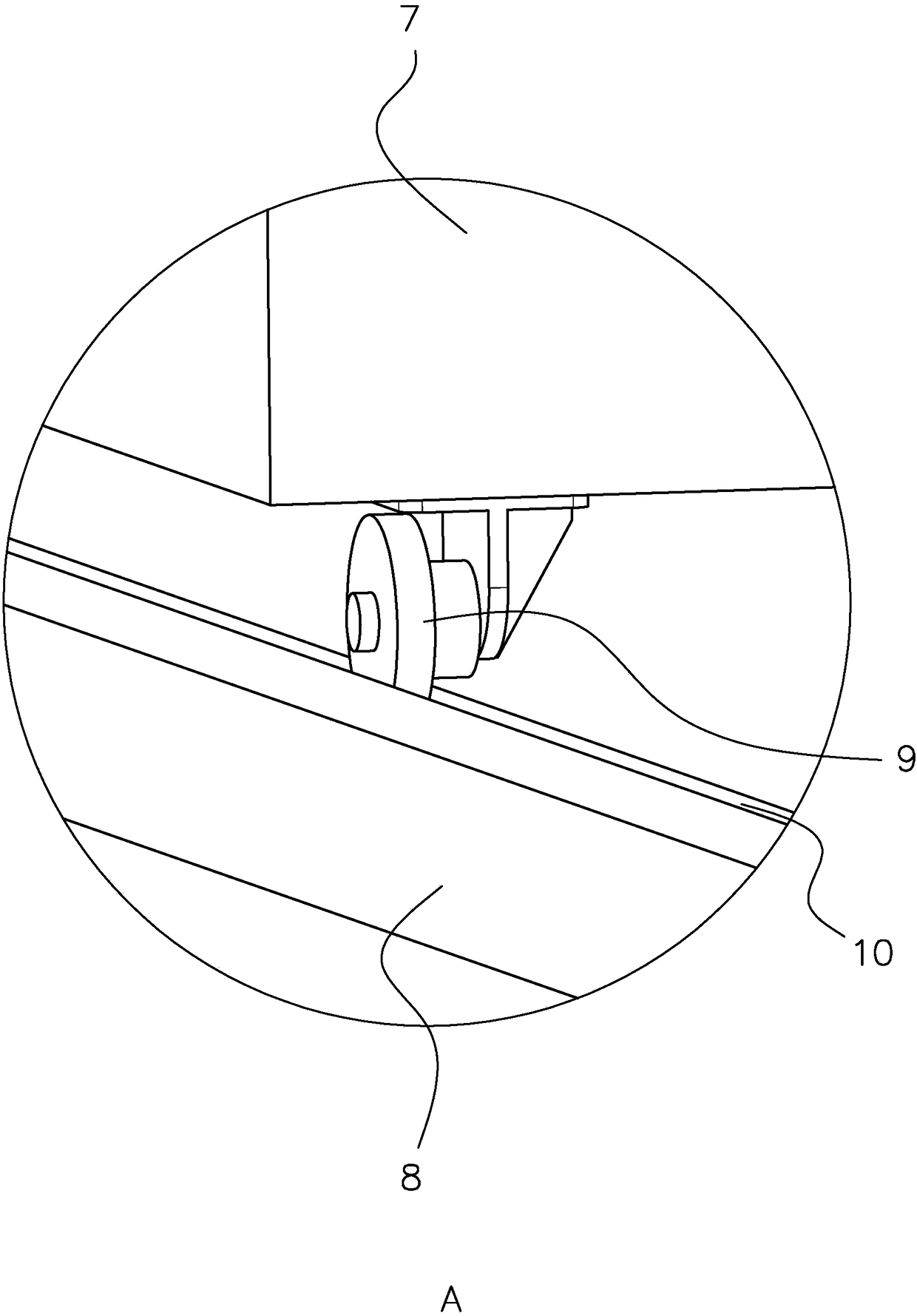 Fully automatic screen cabinet motor parts purging equipment