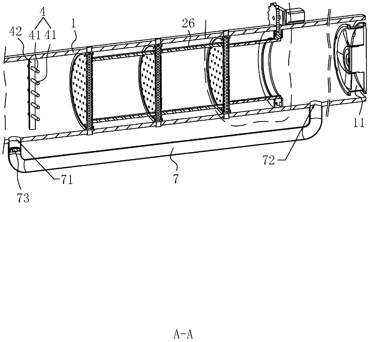 Frozen chicken production process and air purification equipment for production thereof