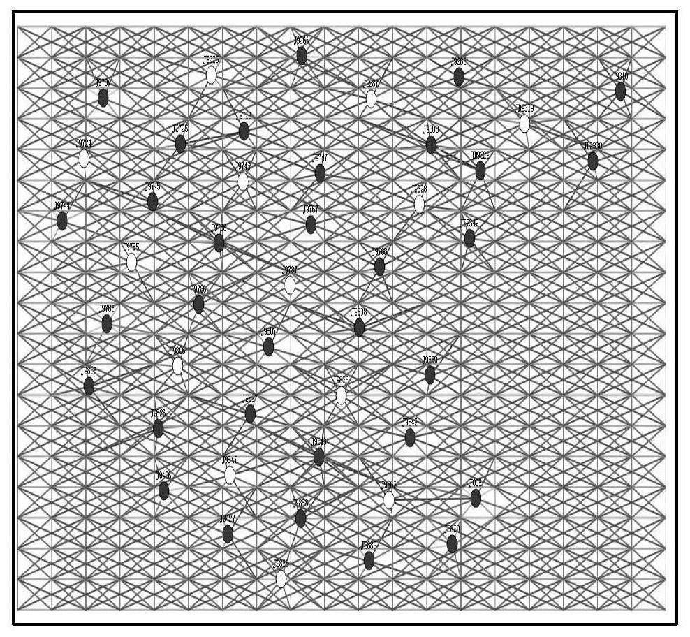 Complex fracture network oil reservoir flow simulation method